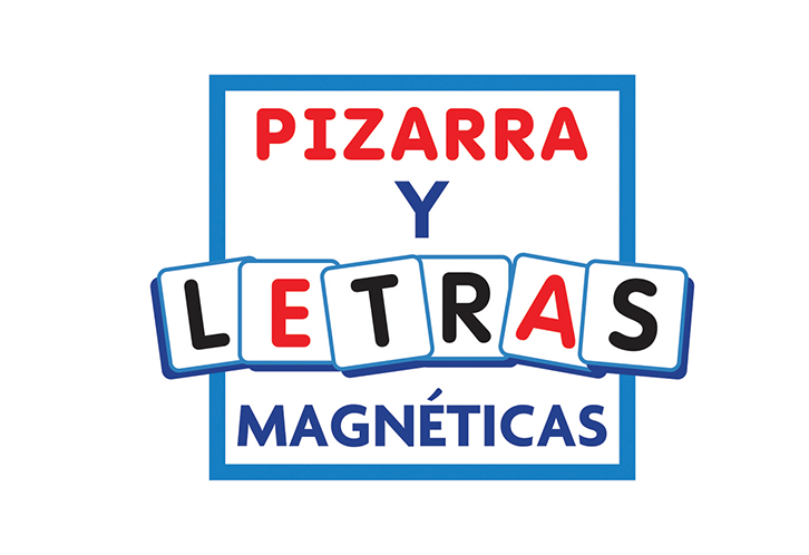 Pizarra y letras magnéticas